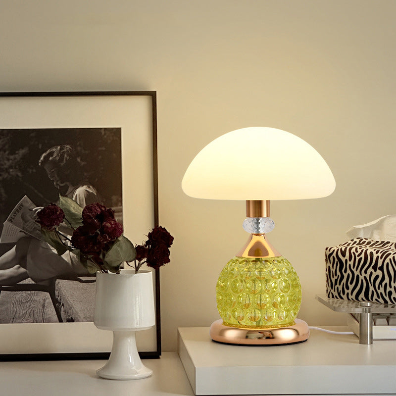 Iron PC Dome Mushroom Table Lamp