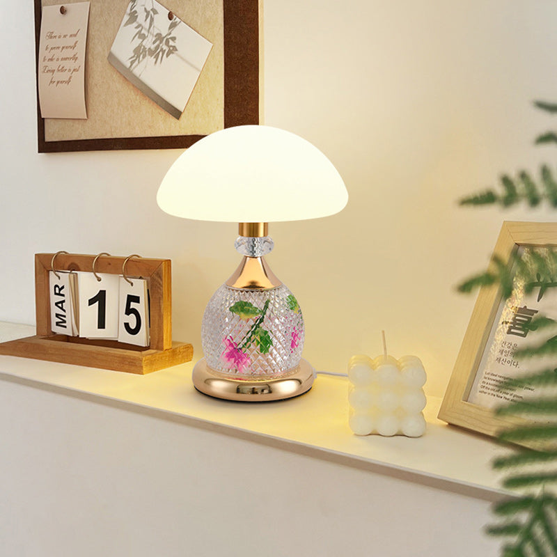 Iron PC Dome Mushroom Table Lamp