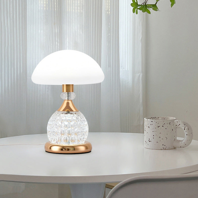 Iron PC Dome Mushroom Table Lamp