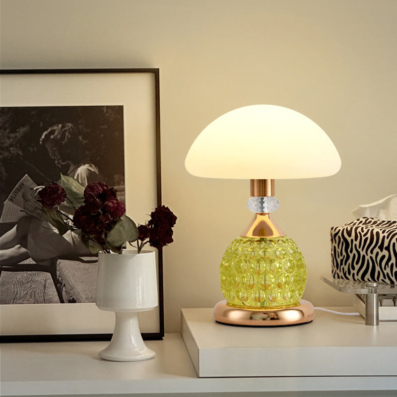 Iron PC Dome Mushroom Table Lamp