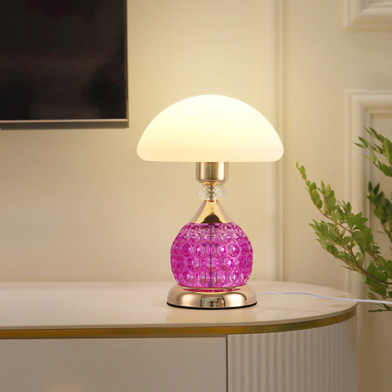 Iron PC Dome Mushroom Table Lamp