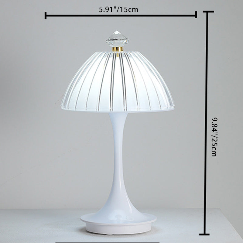 Rechargeable Conic Petal ABS Table Lamp