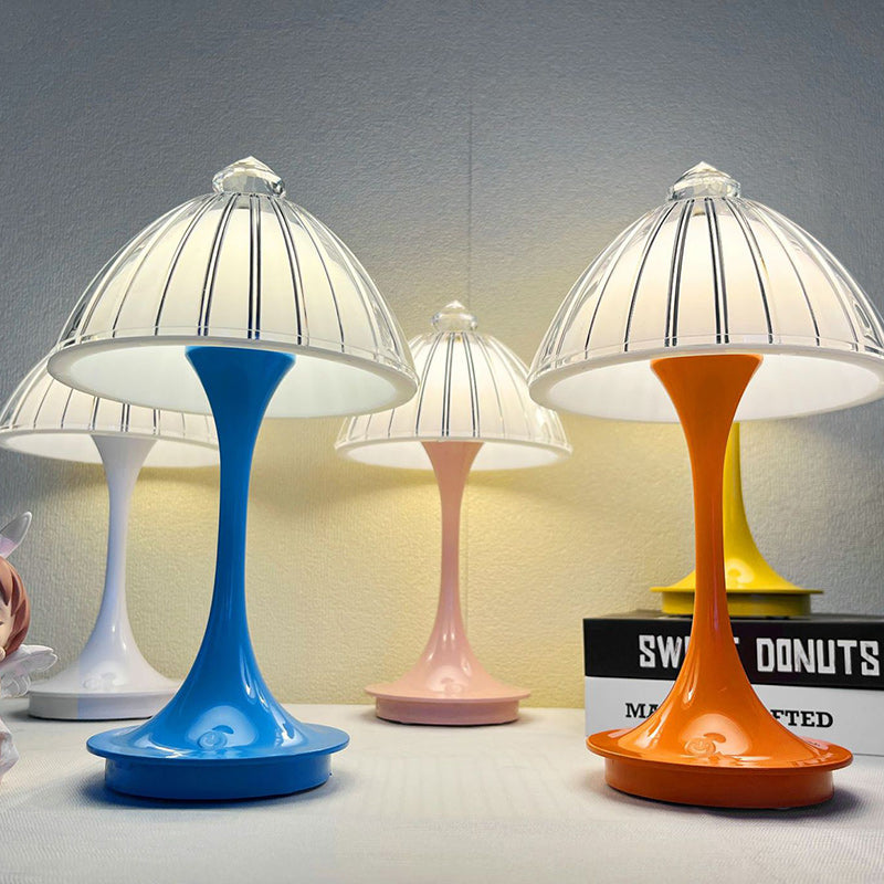Rechargeable Conic Petal ABS Table Lamp