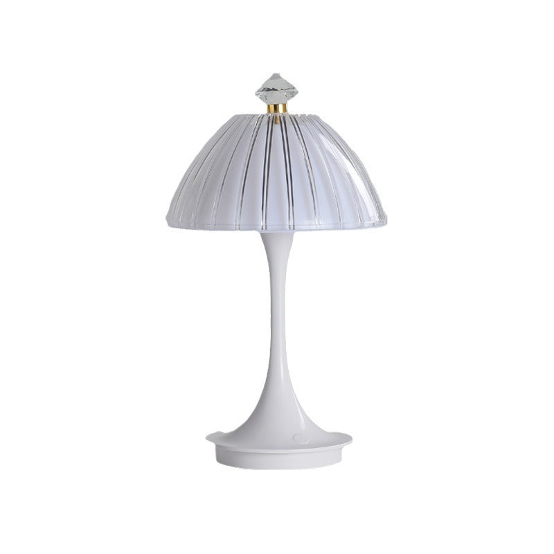 Rechargeable Conic Petal ABS Table Lamp
