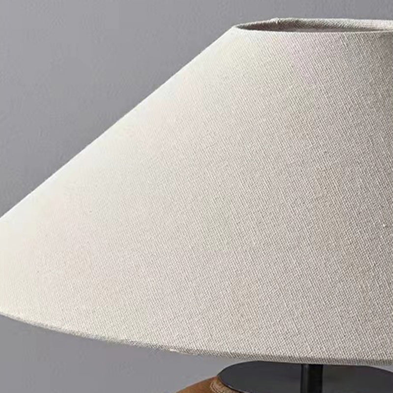 Fabric Ceramic Pot Conic Table Lamp