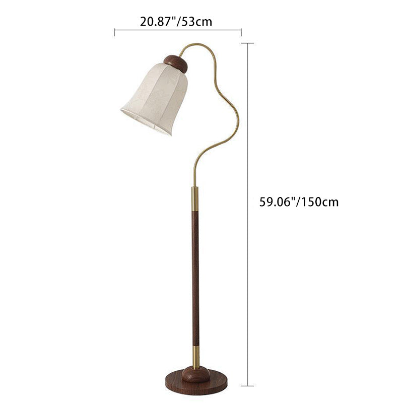 Traditional French Bell Printed Floor Lamp