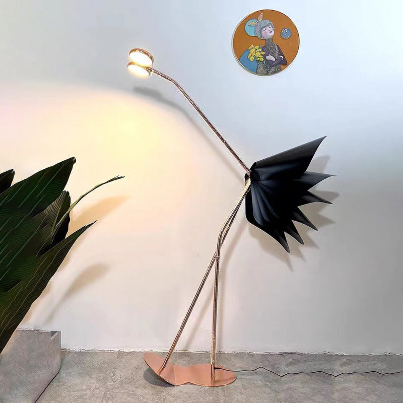 Flamingo Iron Acrylic Living Floor Lamp