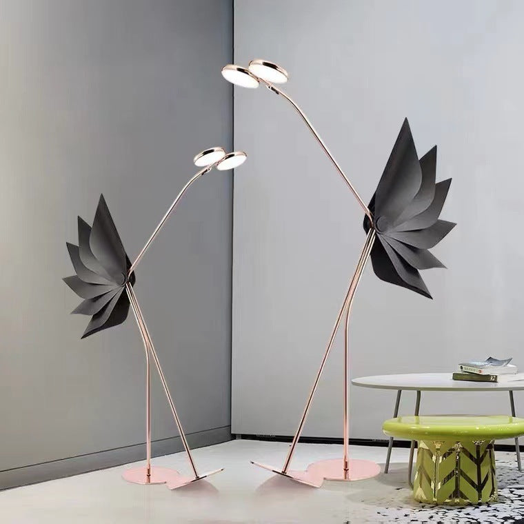 Flamingo Iron Acrylic Living Floor Lamp