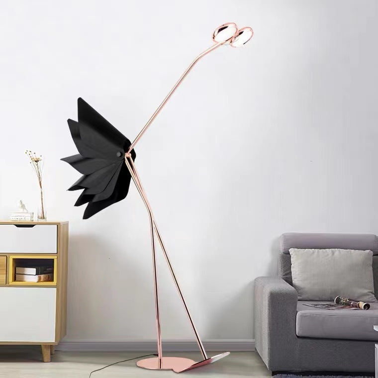 Flamingo Iron Acrylic Living Floor Lamp