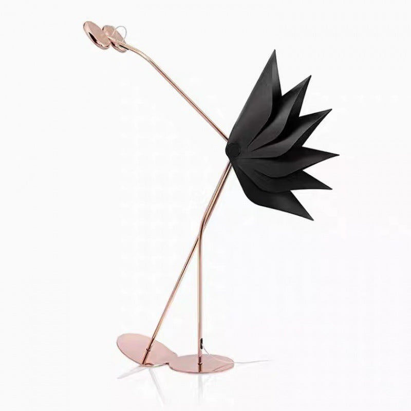 Flamingo Iron Acrylic Living Floor Lamp