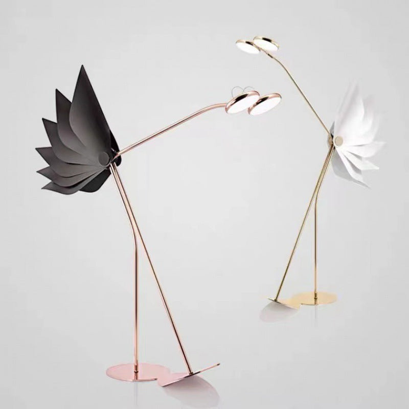 Flamingo Iron Acrylic Living Floor Lamp