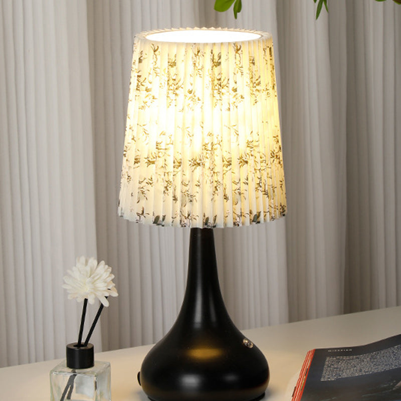 Cylinder Floral Gourd Rechargeable Table Lamp