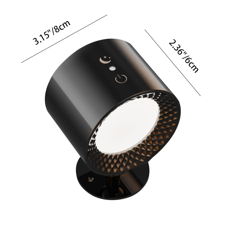 Rechargeable Cylinder Magnetic ABS Wall Lamp