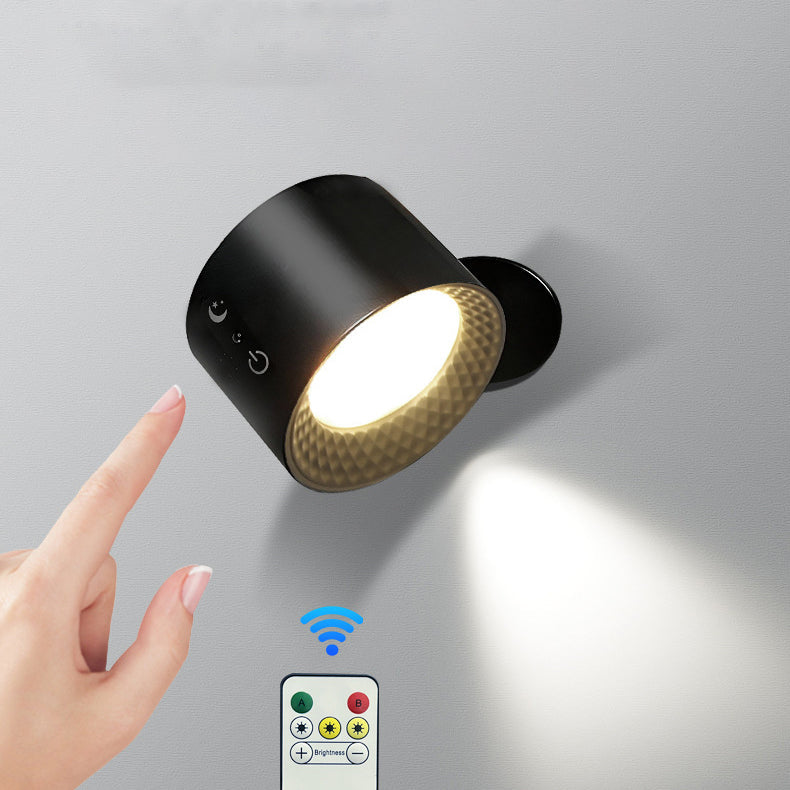 Rechargeable Cylinder Magnetic ABS Wall Lamp
