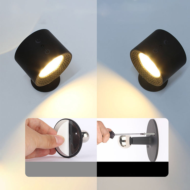Rechargeable Cylinder Magnetic ABS Wall Lamp