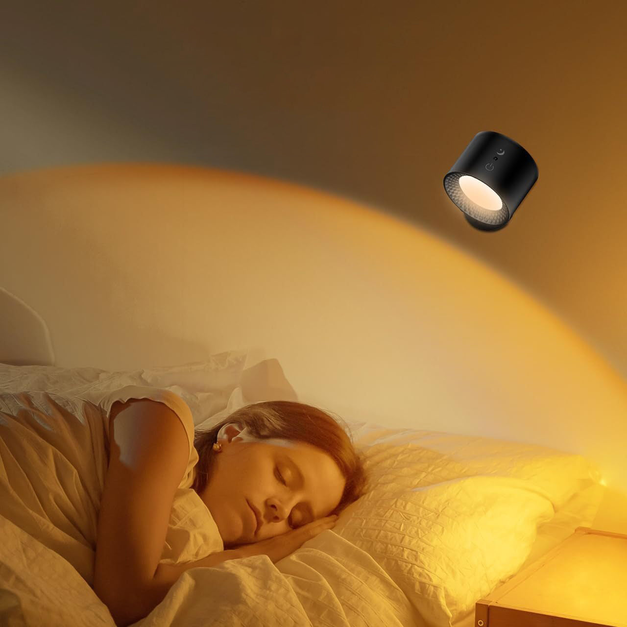Rechargeable Cylinder Magnetic ABS Wall Lamp