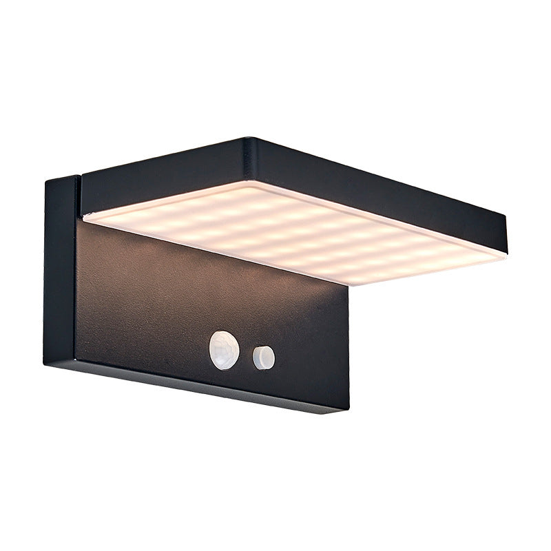 Rectangular Aluminum PC Patio Outdoor Light