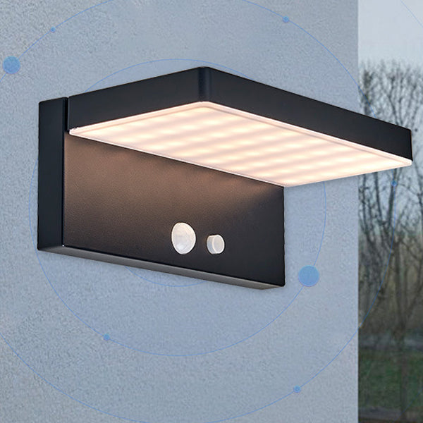 Rectangular Aluminum PC Patio Outdoor Light