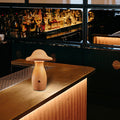 Rechargeable Mushroom Solid Wood Table Lamp