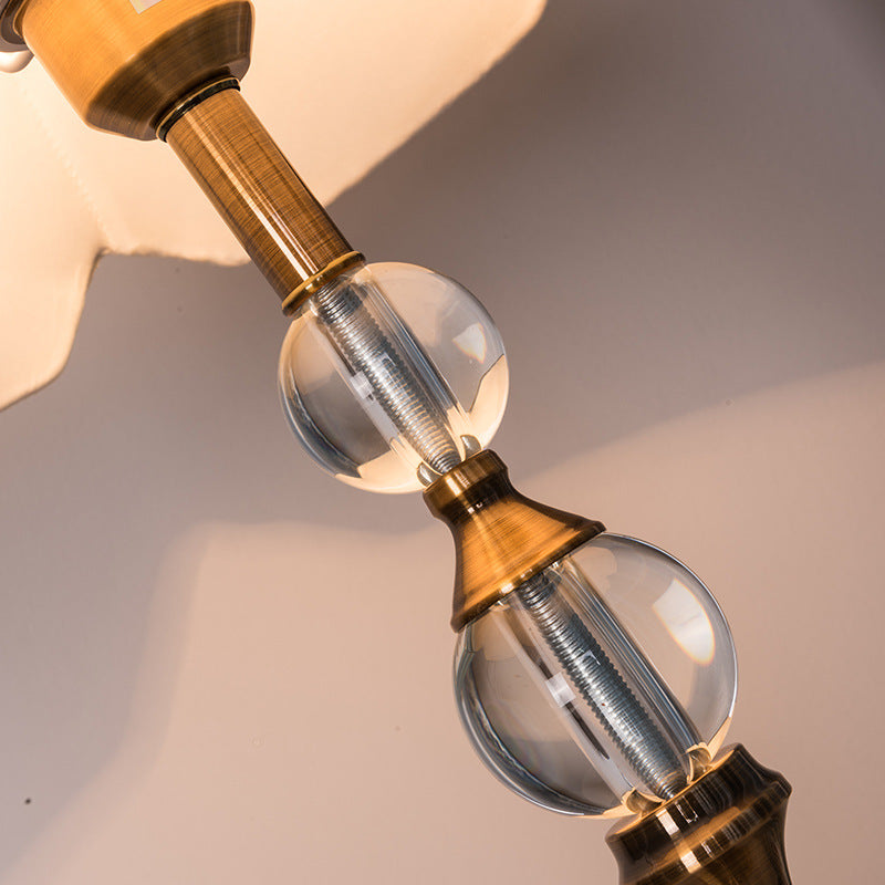 Iron Fabric Crystal Ball Floor Lamp