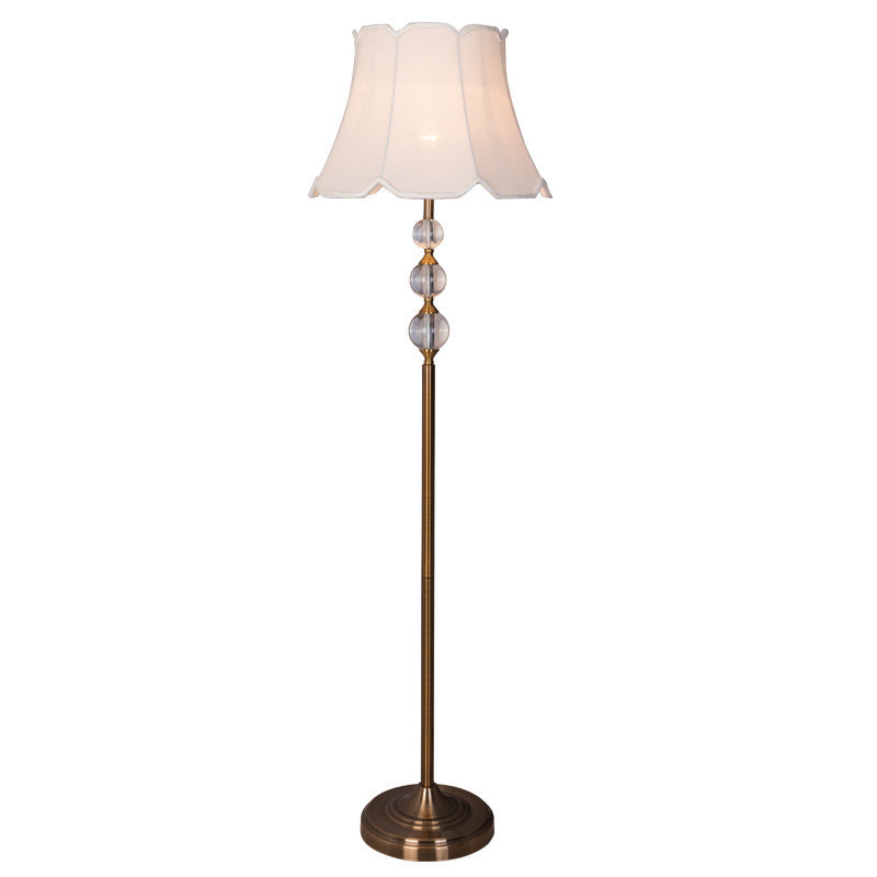 Iron Fabric Crystal Ball Floor Lamp