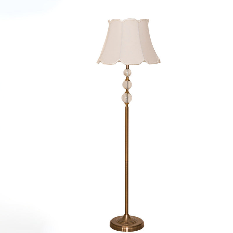 Iron Fabric Crystal Ball Floor Lamp