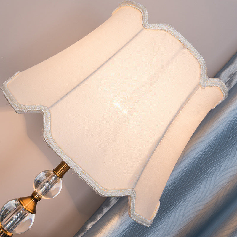 Iron Fabric Crystal Ball Floor Lamp