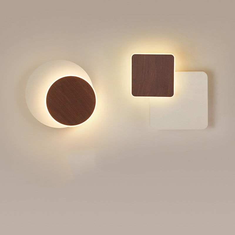 Iron Acrylic Round Square Wall Lamp