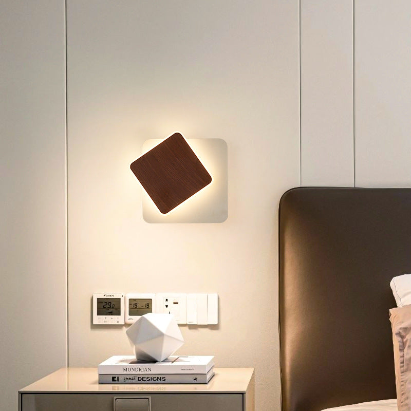 Iron Acrylic Round Square Wall Lamp