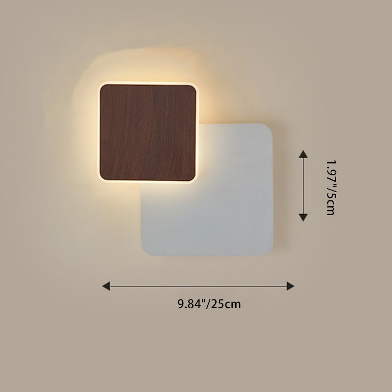 Iron Acrylic Round Square Wall Lamp
