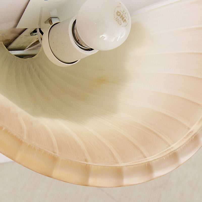 Resin Glass Hardware Flower Wall Lamp