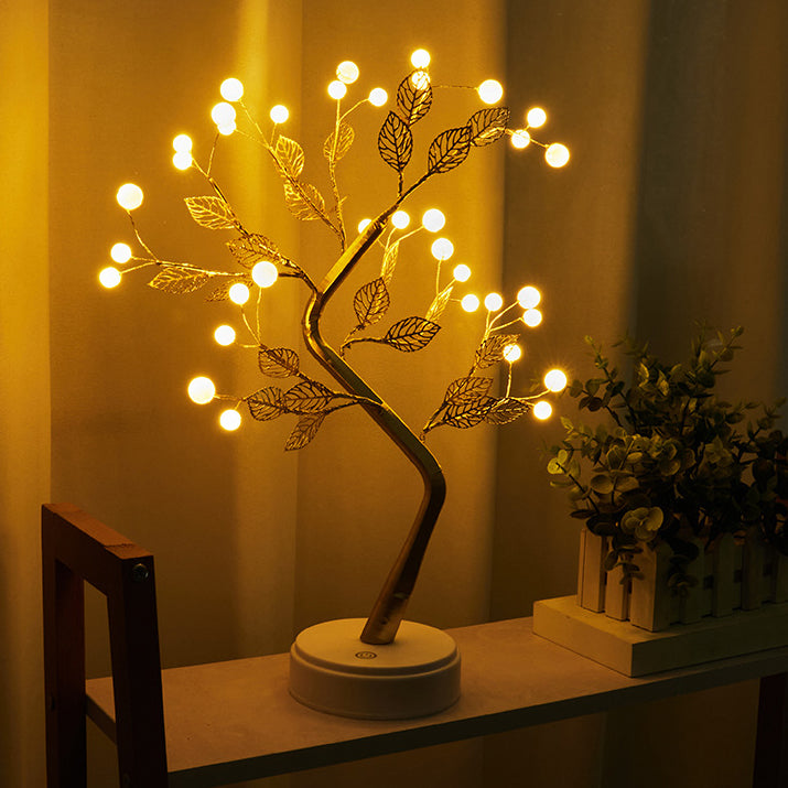 Rose Tree Branch Maple Table Lamp