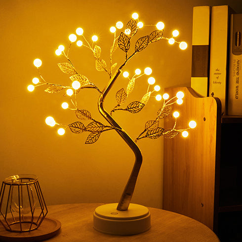Rose Tree Branch Maple Table Lamp