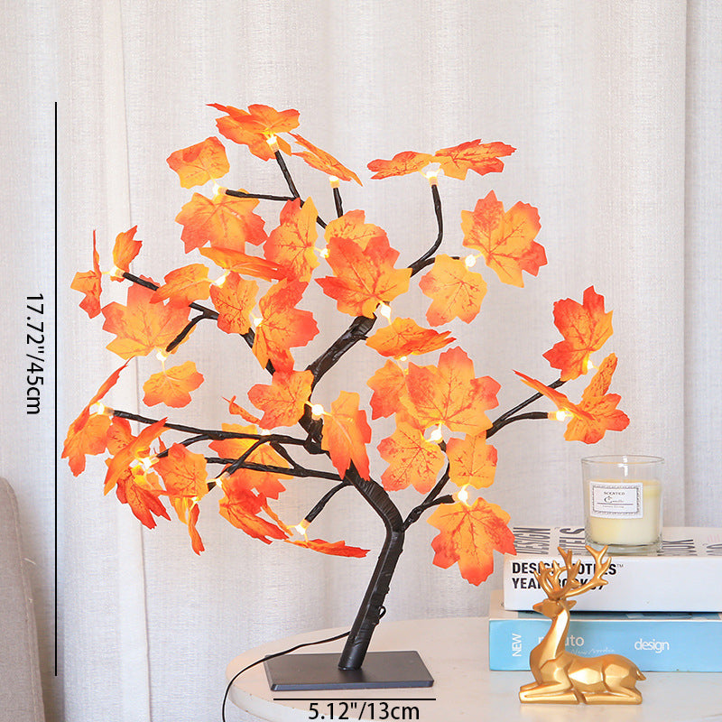 Rose Tree Branch Maple Table Lamp