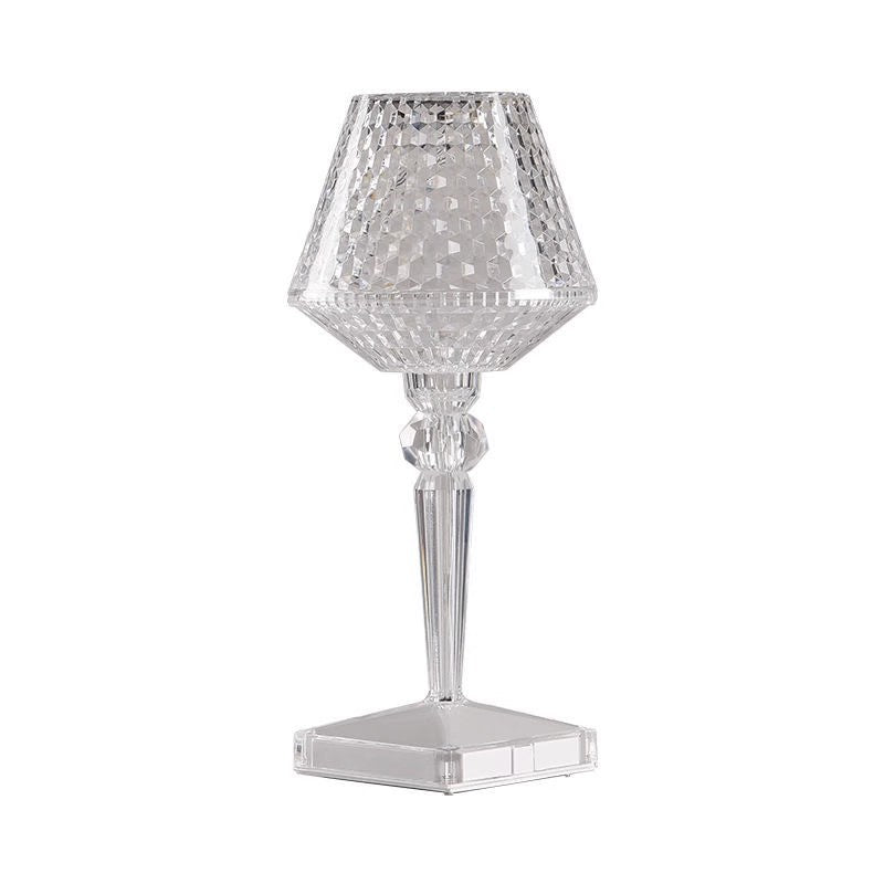 Rechargeable Acrylic Wine Glass Table Lamp