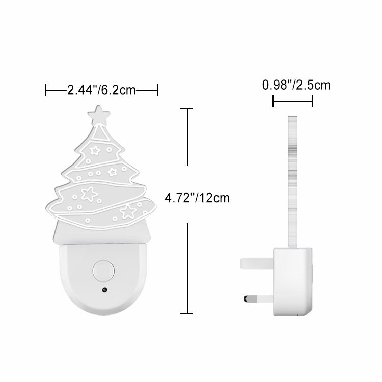 Acrylic Christmas Tree Wall Night Light