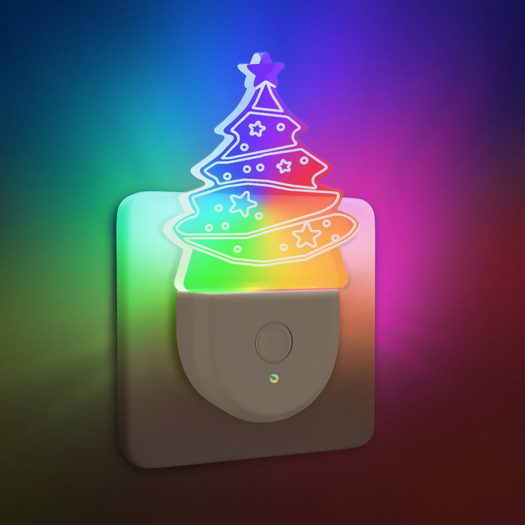 Acrylic Christmas Tree Wall Night Light