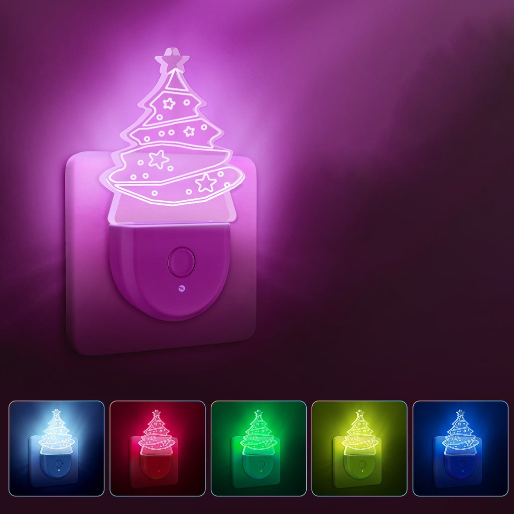 Acrylic Christmas Tree Wall Night Light