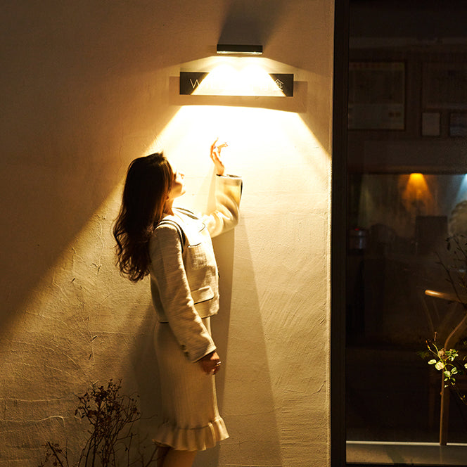 Rectangular Fan-Shaped Shadow ABS Outdoor Light