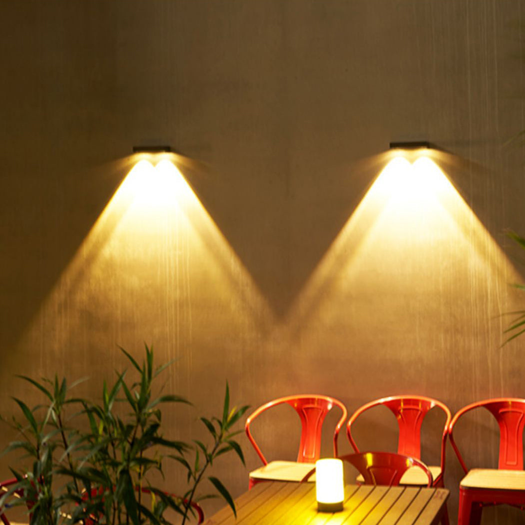 Rectangular Fan-Shaped Shadow ABS Outdoor Light
