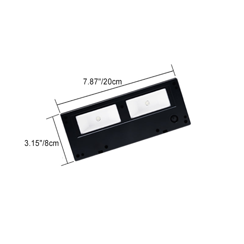 Rectangular Fan-Shaped Shadow ABS Outdoor Light