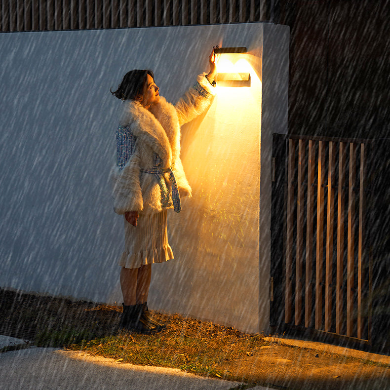 Rectangular Fan-Shaped Shadow ABS Outdoor Light