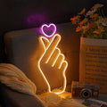 Acrylic Heart Love Neon Table Lamp