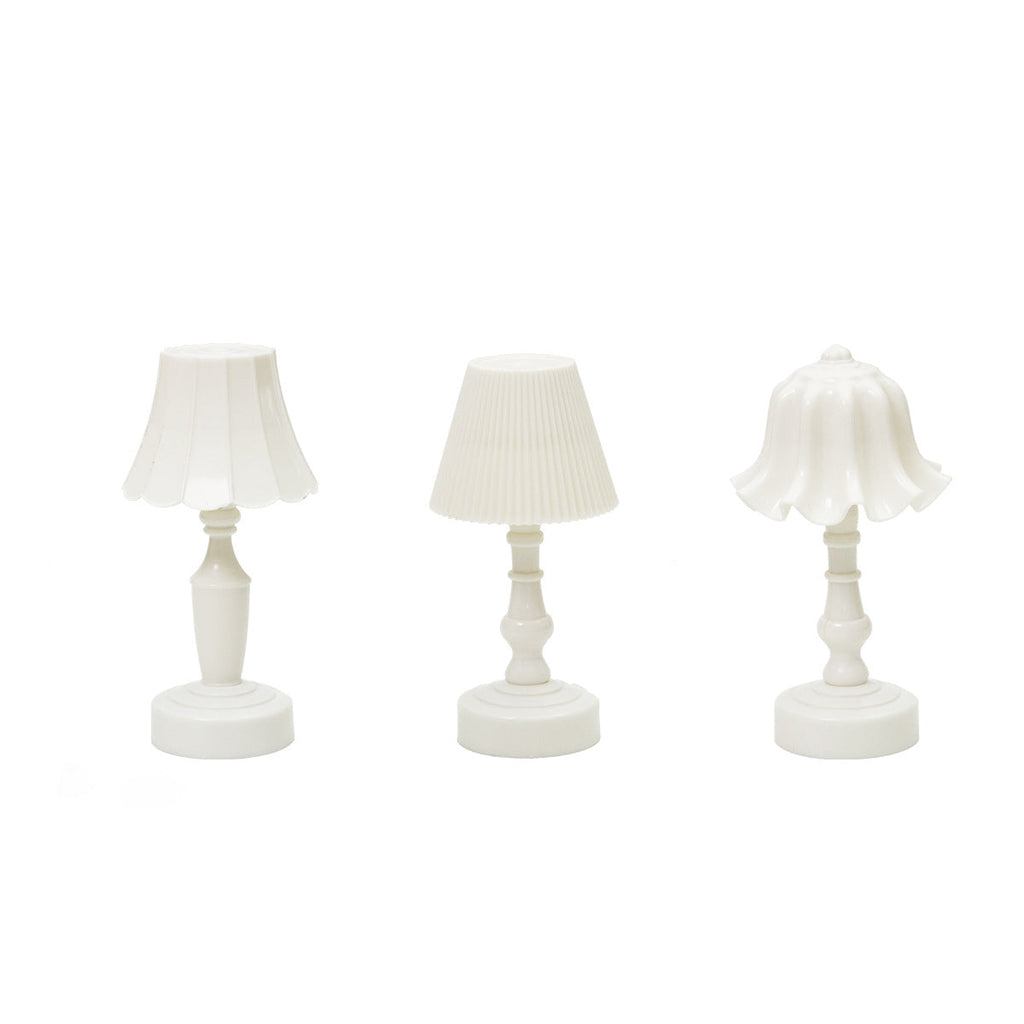 Battery ABS Flower Pleated Table Lamp