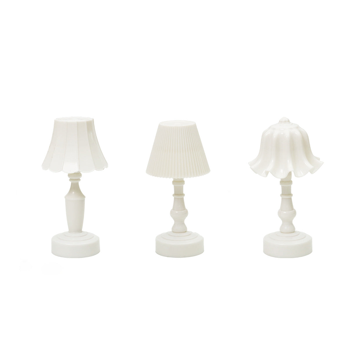 Battery ABS Flower Pleated Table Lamp
