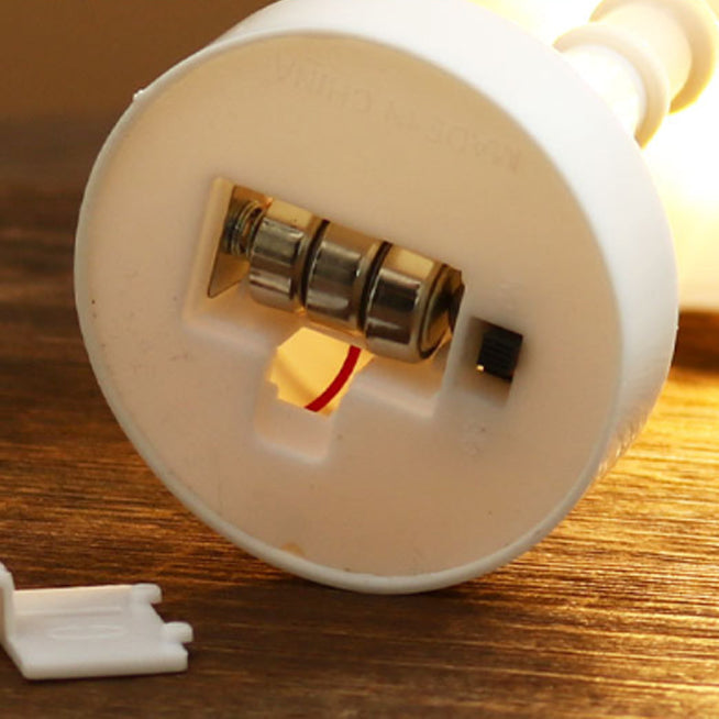 Battery ABS Flower Pleated Table Lamp