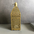 Battery Iron Hollowed Lantern Table Lamp