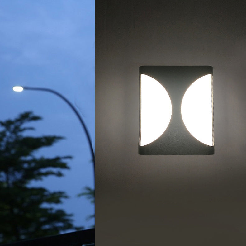 Aluminum Acrylic Rectangular Geometrical Outdoor Light