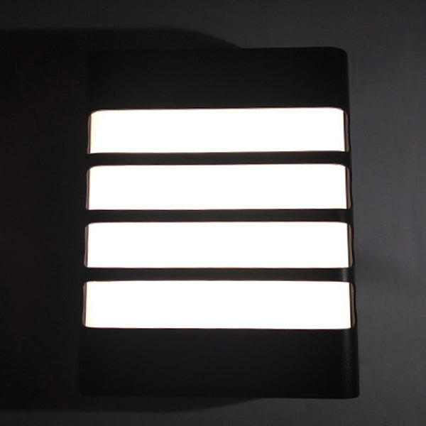 Aluminum Acrylic Rectangular Geometrical Outdoor Light
