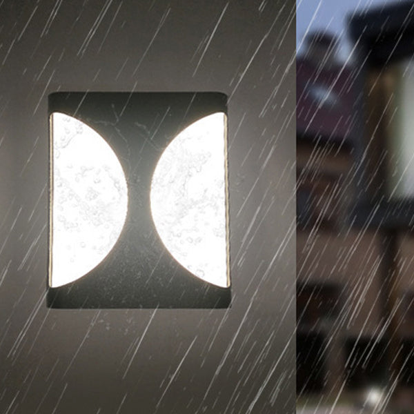 Aluminum Acrylic Rectangular Geometrical Outdoor Light